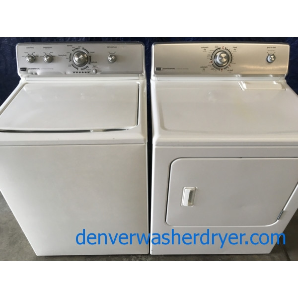Maytag Centennial w/Commercial Technology Washer & Electric Dryer Set, Full Sized, 1-Year Warranty