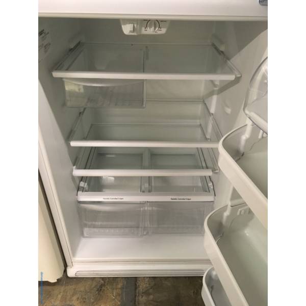 Gleaming White Kenmore Top-Mount Refrigerator, Quality Refurbished, 1-Year Warranty!