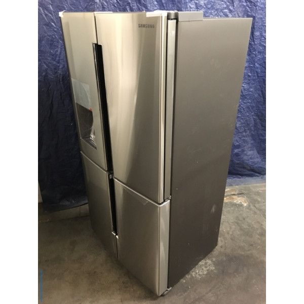 NEW Stainless Samsung 36″ Counter-Depth 4-Door w/ French Door Refrigerator, (22 Cu. Ft.), 1-Year Warranty