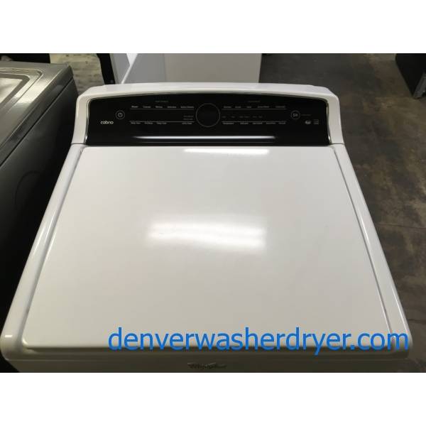 Top-Load Whirlpool Washer, HE, Wash-Plate Style, Energy-Star Rated, Clean Washer Cycle, Quality Refurbished, 1-Year Warranty!