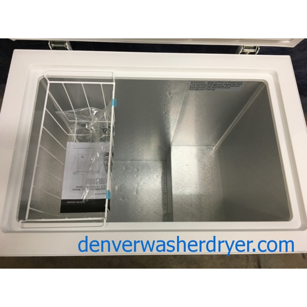NEW Insignia (5.0 Cu. Ft.) Chest Freezer, 1-Year Warranty