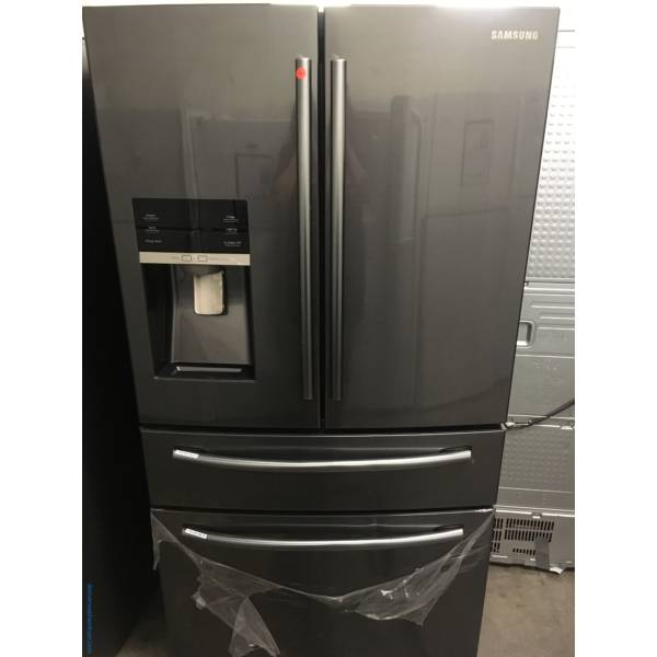 Brand Spankin’ NEW Samsung Black-Stainless Steel French Door Refrigerator, FlexDrawer, Twin Cooling,  1-Year Warranty!