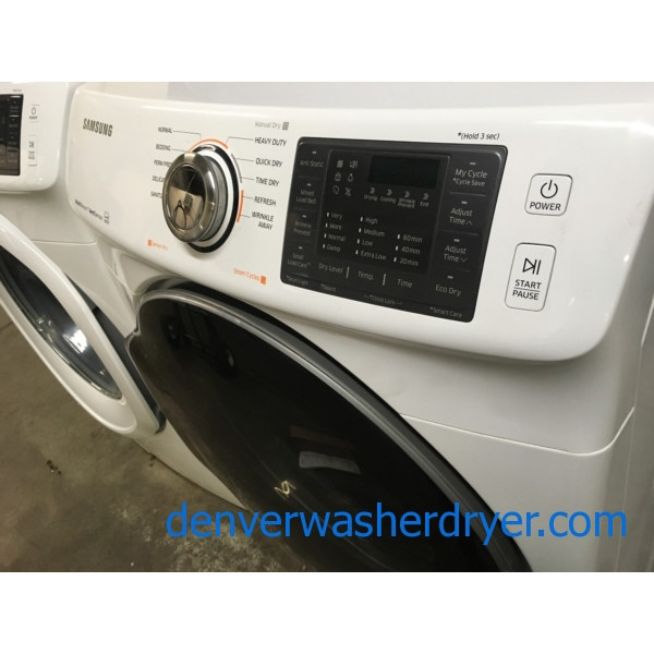 BRAND-NEW 27″ Samsung Stackable Front-Load HE Steam Washer, 1-Year Warranty