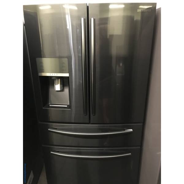 Absolutley Flawless Samsung French Door, Black Stainless Steel Refrigerator 1-Year Warranty