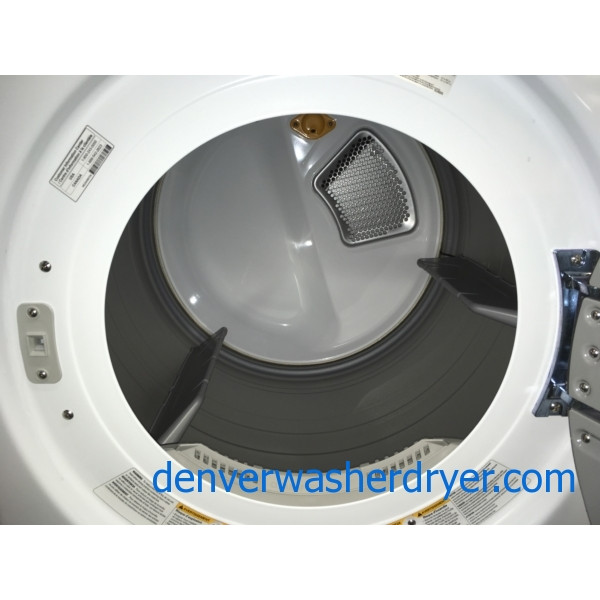 BRAND-NEW HE 27″ LG Stackable Front-Load Steam Washer & *GAS* w/Steam Dryer Set w/Pedestals, 1-Year Warranty