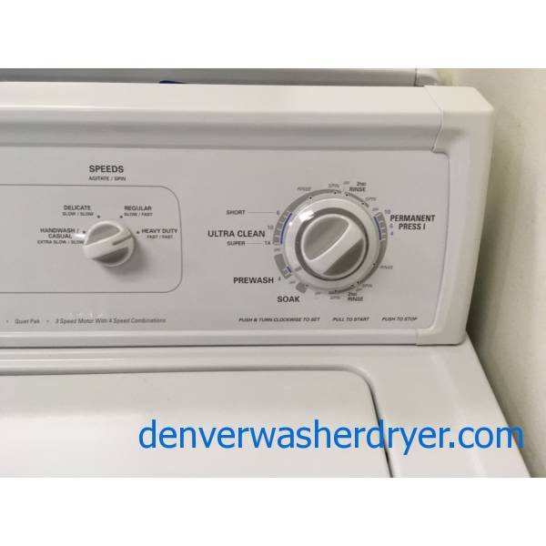 Kenmore 70 Series Heavy-Duty Top-Load Washer, Whirlpool 27″ White Dishwasher, 1-Year Warranty!