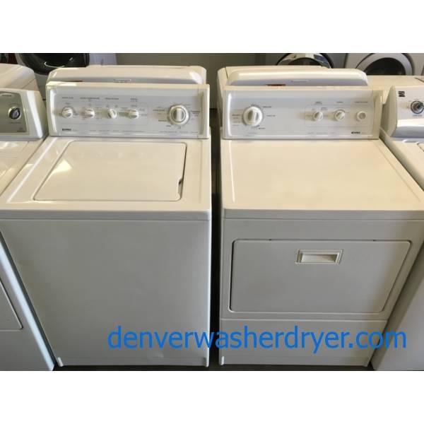 Super Clean Kenmore 90 Series Direct Drive Washer & Dryer Set Quality Refurbished 1-Year Warranty