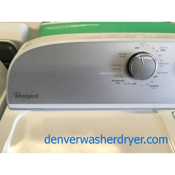 Whirlpool Top-Load Washer and Dryer Set, Agitator, Extra-Rinse Option, Wrinkle Shield, Quality Refurbished, 1-Year Warranty!