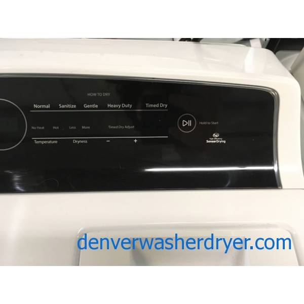 NEW!! Whirlpool Cabrio Washer and Dryer Set, HE, Wash-Plate Style, AccuDry, Intuitive Touch Controls, Factory Warranty!