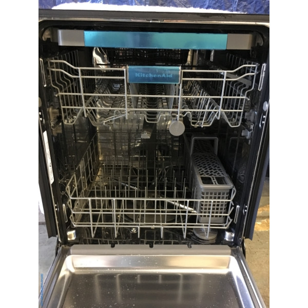 BRAND-NEW KitchenAid 24″ Built-In Black Stainless-Steel Dishwasher, 1-Year Warranty