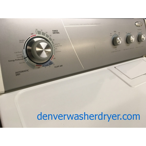 Wonderful Whirlpool 29″ Large Capacity Electric Dryer, 1-Year Warranty