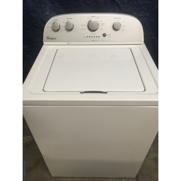 27″ Whirlpool Top-Load Washer with Agitator, 1-Year Warranty