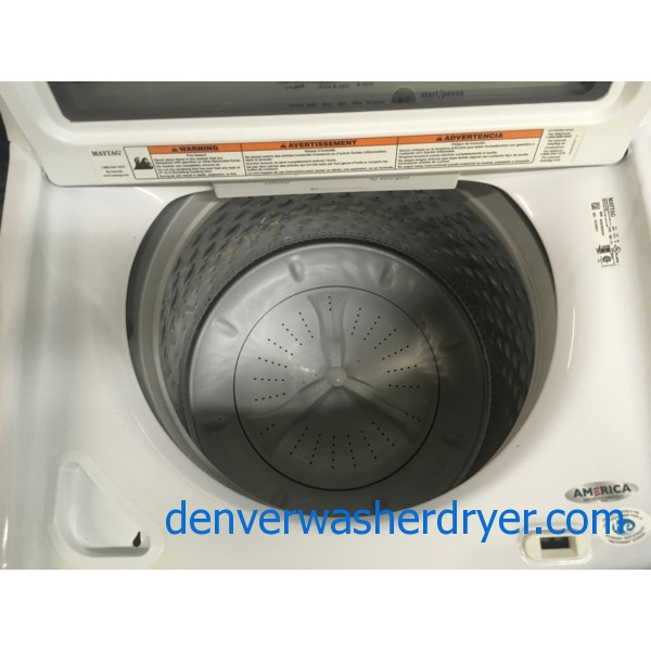 27″ HE Maytag Commercial Technology Washer, 1-Year Warranty