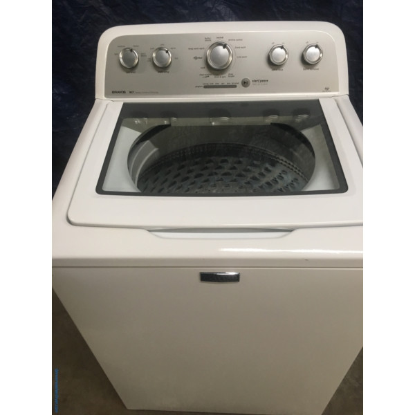27″ HE Maytag Commercial Technology Washer, 1-Year Warranty