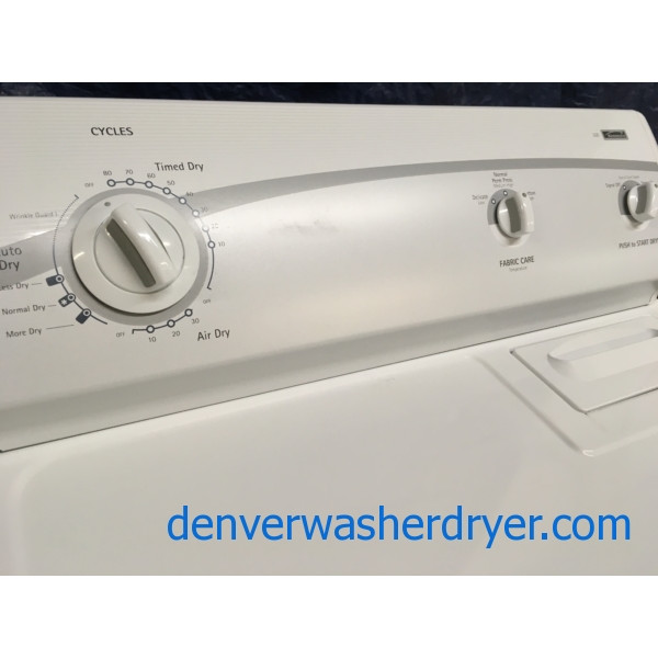 Quality Refurbished Kenmore Heavy-Duty Top-Load Direct-Drive Washer & Electric Dryer 220v, 1-Year Warranty