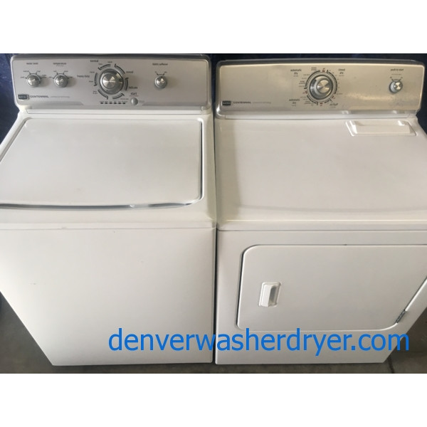 Maytag Centennial Commercial Technology TopLoad Washer & Electric 220v