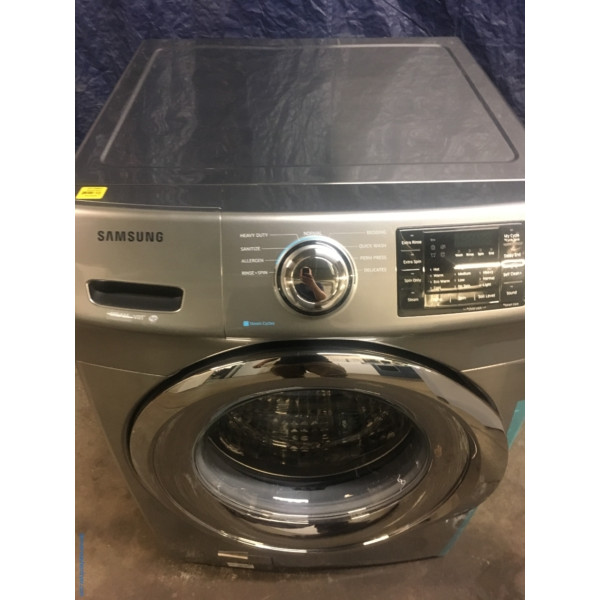 BRAND-NEW Samsung 27″ Front-Load Stackable Direct-Drive Washer w/Steam, 1-Year Warranty