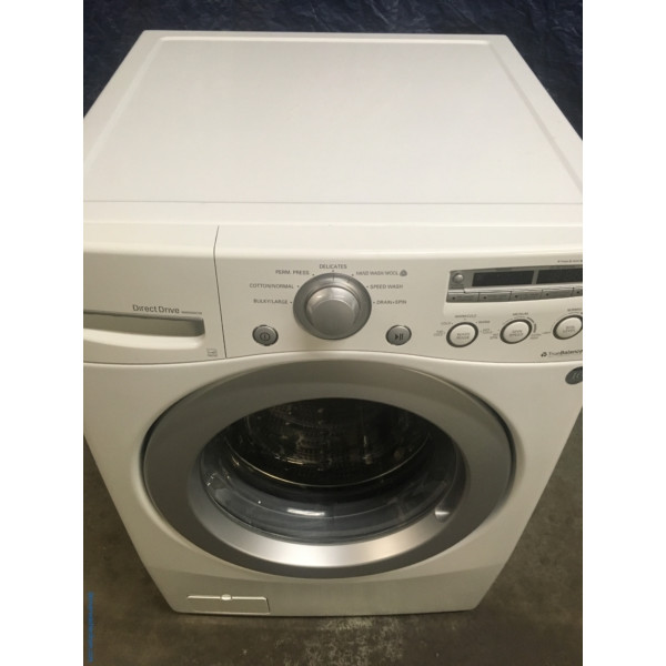 Quality Refurbished HE LG 27″ Front-Load Direct-Drive Washer, 1-Year Warranty
