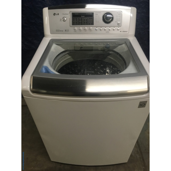 27″ LG Wave Force Series Top-Load Direct-Drive Washer, 1-Year Warranty