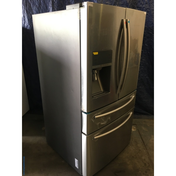BRAND-NEW Stainless 36″ Samsung 4-Door French-Door Refrigerator (29.1 Cu. Ft.), 2-Year Parts Warranty