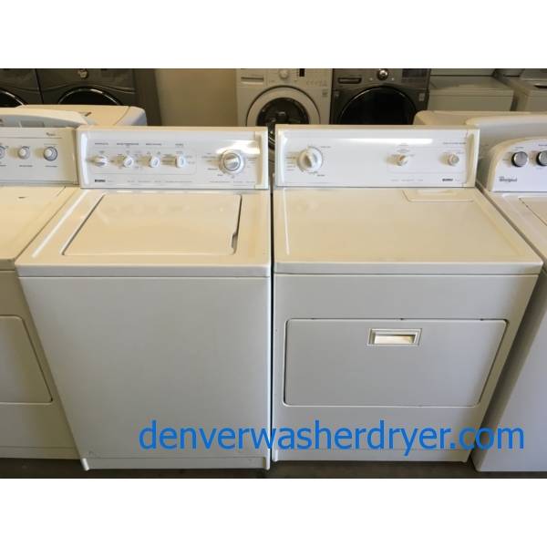 Kenmore Top-Load Washer and Dryer Set, Direct-Drive, Heavy-Duty, Agitator, Extra-Rinse Option, Auto-Dry, Quality Refurbished, 1-Year Warranty!