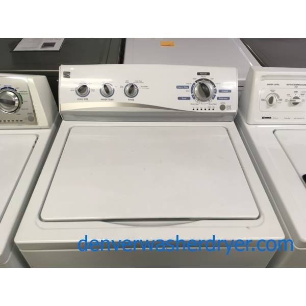 Kenmore TopLoad Washer, Agitator, HeavyDuty, Fabric Softener and