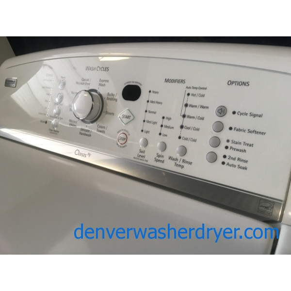 Quality Refurbished Kenmore HE ENERGY STAR Direct-Drive Top-Load Washer & Electric Steam Dryer, 1-Year Warranty