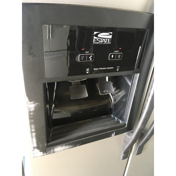 36″ Estate Side-by-Side (25 Cu. Ft.) Refrigerator, 1-Year Warranty