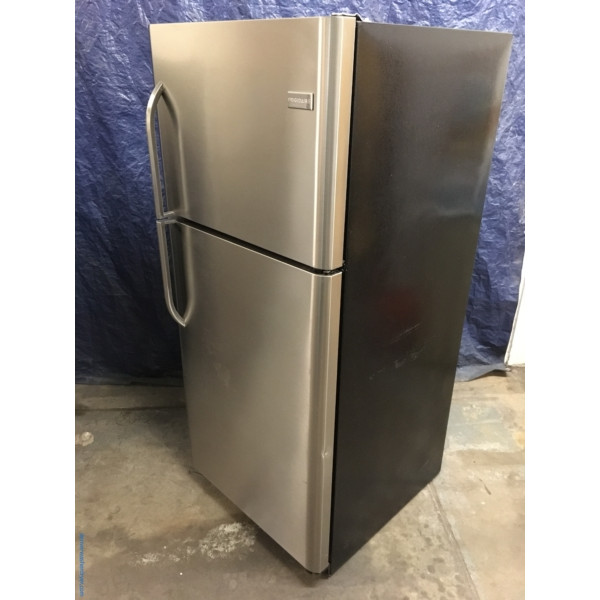 Stainless 30″ Frigidaire Top-Freezer (20.5 Cu. Ft.) Refrigerator, 1-Year Warranty