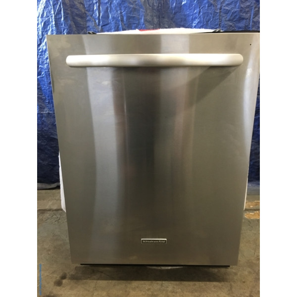 *USED* Stainless KitchenAid Superba 24″ Built-In Dishwasher w/Hidden Controls, 1-Year Warranty