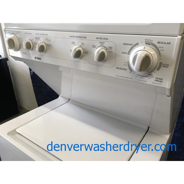 Quality Refurbished Heavy-Duty 27″ Kenmore Laundry Center w/Electric Dryer, 1-Year Warranty