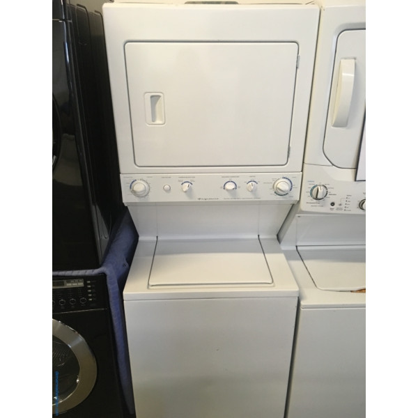 Sturdy 27" Kenmore Stackable (Unitized) Washer Dryer Set, 220V, Full