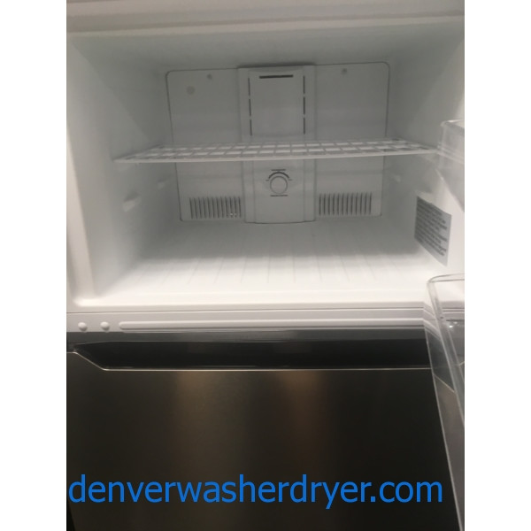 30″ Insignia Stainless (18 Cu. Ft) Top-Freezer Refrigerator, 1-Year Warranty