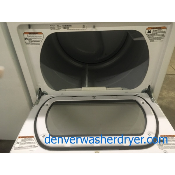 27″ HE ENERGY STAR Whirlpool Cabrio Top-Load Washer & HE Electric Dryer, 1-Year Warranty