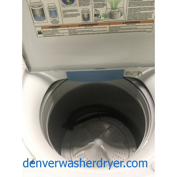 27″ HE ENERGY STAR Whirlpool Cabrio Top-Load Washer & HE Electric Dryer, 1-Year Warranty
