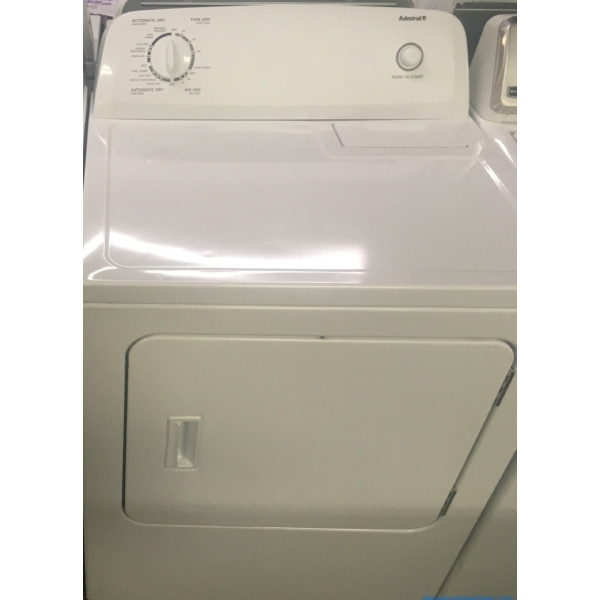 Admiral (Maytag) Full-Size 29″ Electric Dryer, 1-Year Warranty