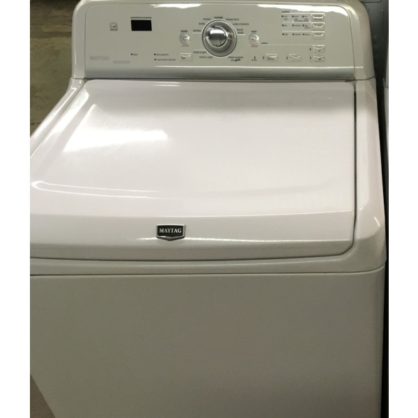28″ HE Maytag Bravo Top-Load Direct-Drive Washer, 1-Year Warranty