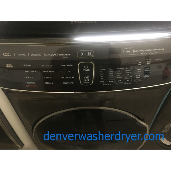 BRANDNEW BLACK STAINLESS 27" HE Samsung FlexWash FrontLoad Direct