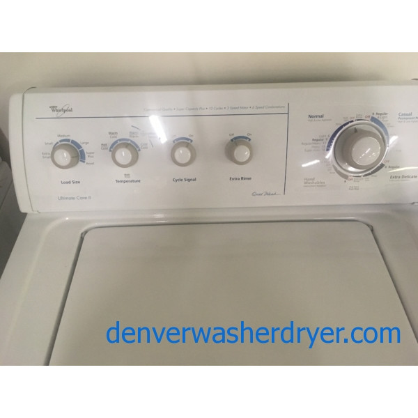 Quality Refurbished 27″ Whirlpool Top-Load Washer w/Agitator, 1-Year Warranty