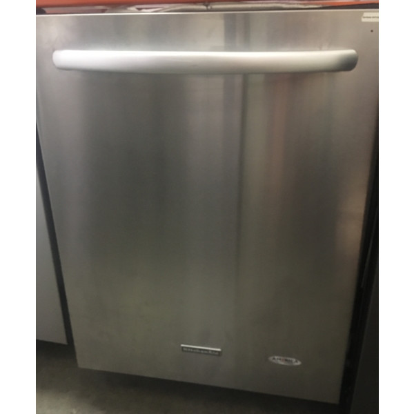 24″ KitchenAid Stainless Built-In Dishwasher w/3rd Rack, 1-Year Warranty