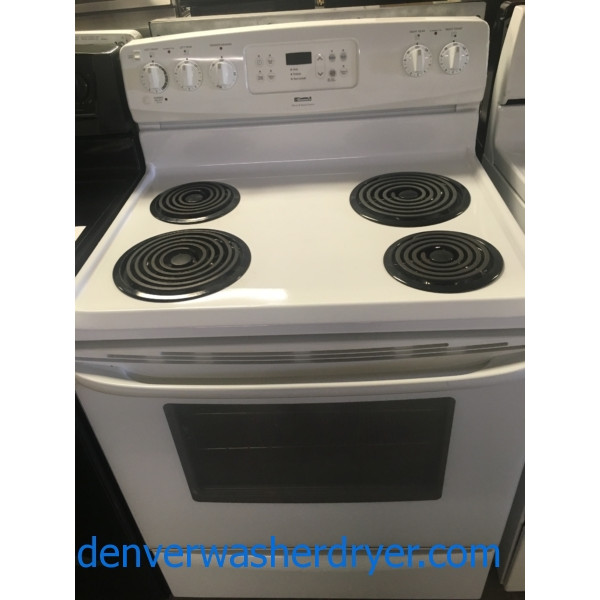 30″ Kenmore Electric Coil-Top Range, 1-Year Warranty