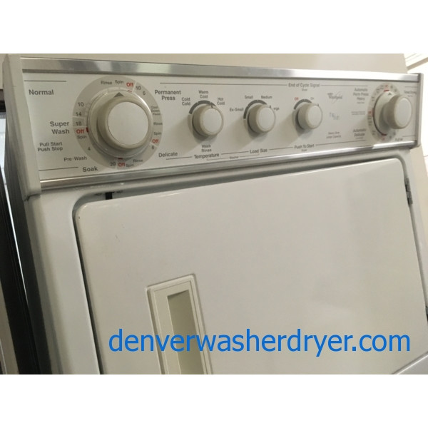 Whirlpool Direct-Drive Full-Size Unitized Washer/Dryer Combo, 220V, Quality Refurbished, Heavy-Duty