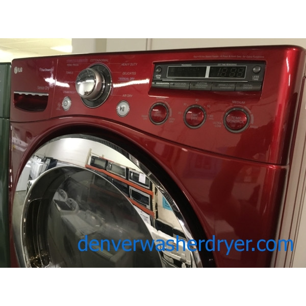 Quality Refurbished 27″ LG Front-Load Stackable Direct-Drive Steam-Washer w/Sanitary & Electric Steam-Dryer, 1-Year Warranty