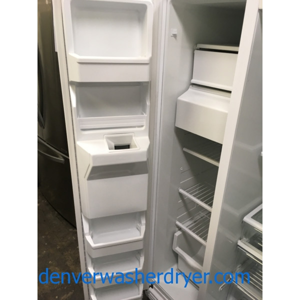 36″ Kenmore Side-by-Side (25 Cu. Ft.) Refrigerator, 1-Year Warranty