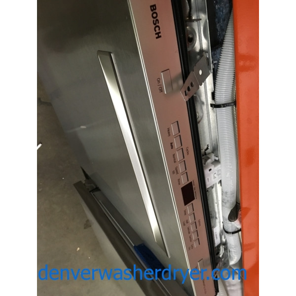 Brand-New Bosch 500 Series Stainless Steel Dishwasher, 24″, Pocket Handle, Top Control, Energy Star, 1-Year Warranty