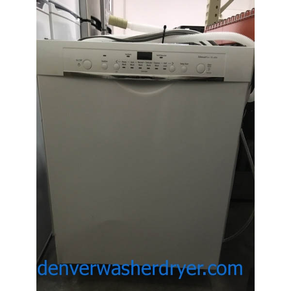 NEW! White Bosch Ascenta 24” Recessed Handle Dishwasher, Energy Star