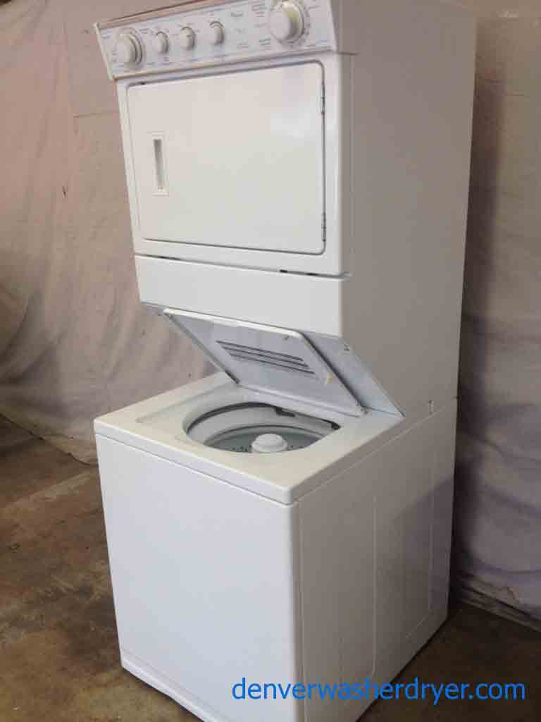 Large Images for 27″ Wide Stacked Whirlpool Thin Twin Washer/Dryer Set