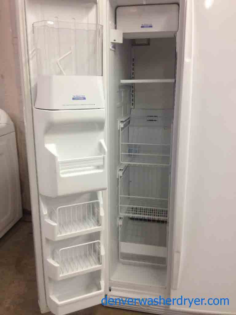 Large Images for White Whirlpool Gold Side By Side Refrigerator! 2368