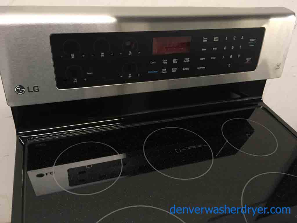 Large Images for Stainless Range, 5Burner GlassTop, LG, Electric, 30