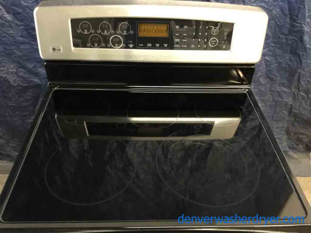 Large Images for Used Stainless GlassTop Range, LG, Electric, 30